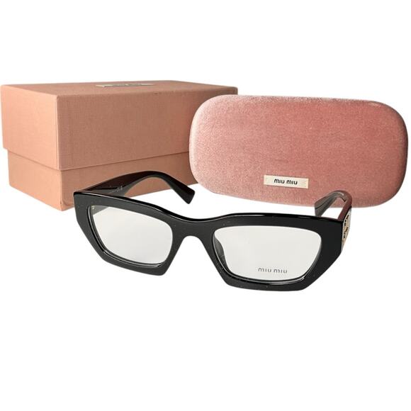 1003. Miu Miu black eyeglasses 03XV 51mm - Picture 6 of 6